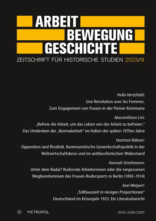 Produktbild: Arbeit &ndash; Bewegung &ndash; Geschichte