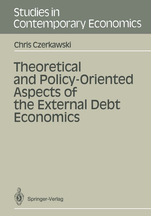 Produktbild: Theoretical and Policy-Oriented Aspects of the External Debt Economics