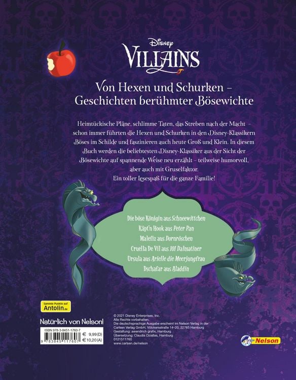Produktbild: Disney Villains: Von Hexen und Schurken - Geschichten ber&uuml;hmter B&ouml;sewichte
