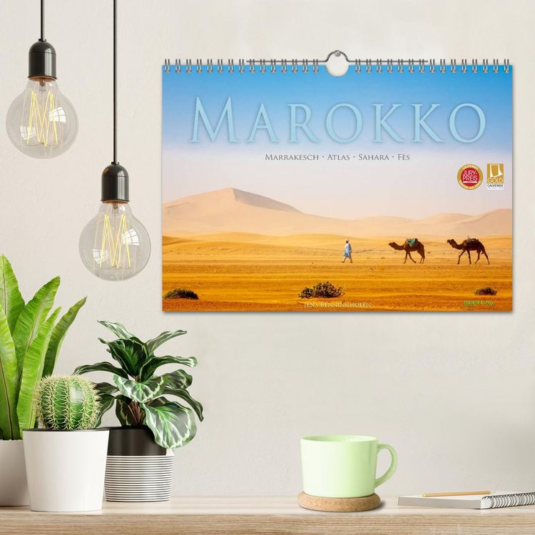 Produktbild: Marokko: Marrakesch, Atlas, Sahara, F&egrave;s (Wandkalender 2026 DIN A4 quer), CALVENDO Monatskalender