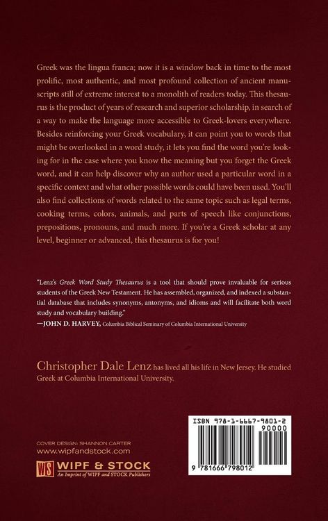 Produktbild: The Greek Word Study Thesaurus