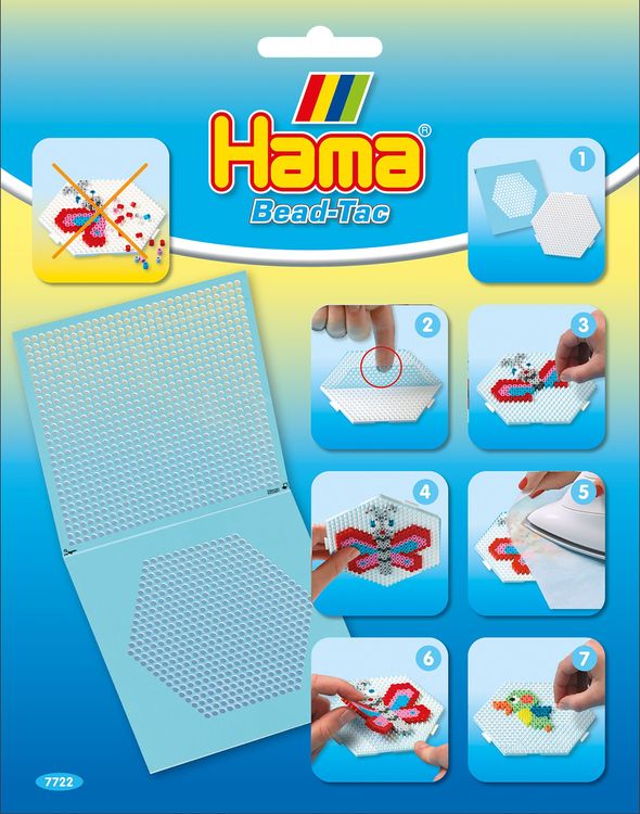 Produktbild: Hama 7722 - Midi Hama Bead-Tac im Beutel für Quadrat und Sechseck