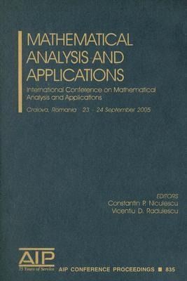 Produktbild: Mathematical Analysis and Applications