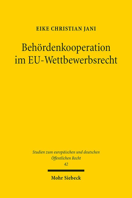 Produktbild: Beh&ouml;rdenkooperation im EU-Wettbewerbsrecht