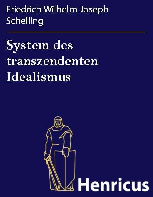 Produktbild: System des transzendenten Idealismus