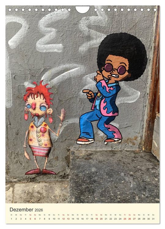 Produktbild: Hamburg StreetArt Classics (Wandkalender 2026 DIN A4 hoch), CALVENDO Monatskalender