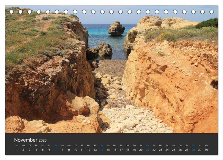 Produktbild: Menorcas unber&uuml;hrte Natur (Tischkalender 2026 DIN A5 quer), CALVENDO Monatskalender