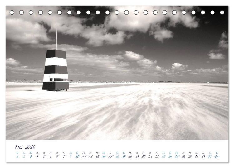 Produktbild: Meeresbilder - Nordsee-Impressionen (Tischkalender 2026 DIN A5 quer), CALVENDO Monatskalender