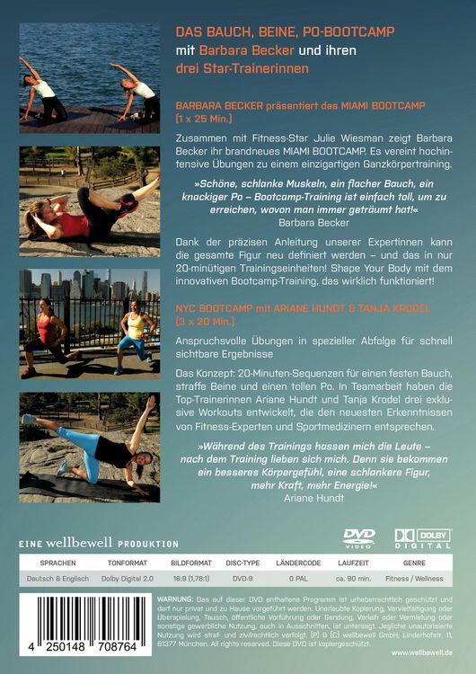 Produktbild: Barbara Becker pr&auml;sentiert das Bauch, Beine, Po-Bootcamp Miami/New York