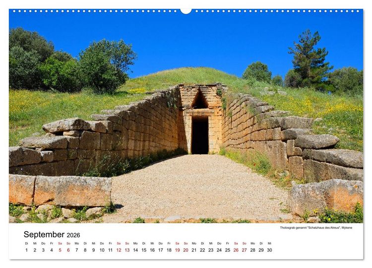 Produktbild: Wundersch&ouml;ne Highlights der griechischen Antike (Wandkalender 2026 DIN A2 quer), CALVENDO Monatskalender
