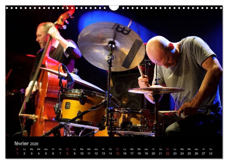 Produktbild: Jazz drums (Calendrier mural 2026 DIN A3 vertical), CALVENDO calendrier mensuel