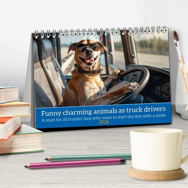 Produktbild: Ruebsamen, P: Funny charming animals as truck drivers (Desk