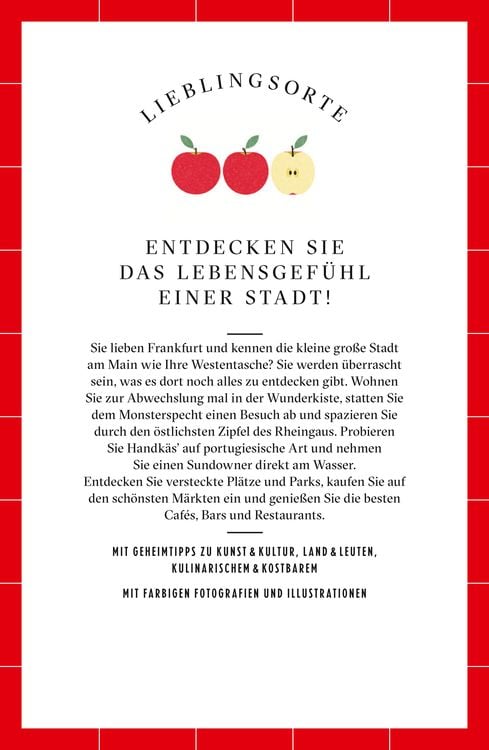 Produktbild: Frankfurt Reisef&uuml;hrer LIEBLINGSORTE