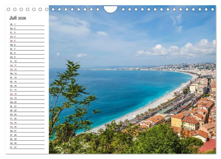 Produktbild: NIZZA Idyllische Impressionen (Wandkalender 2026 DIN A4 quer), CALVENDO Monatskalender