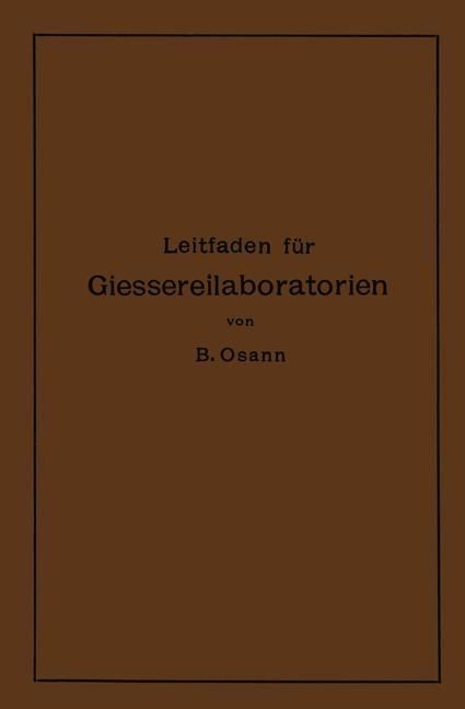 Produktbild: Leitfaden f&uuml;r Gie&szlig;ereilaboratorien