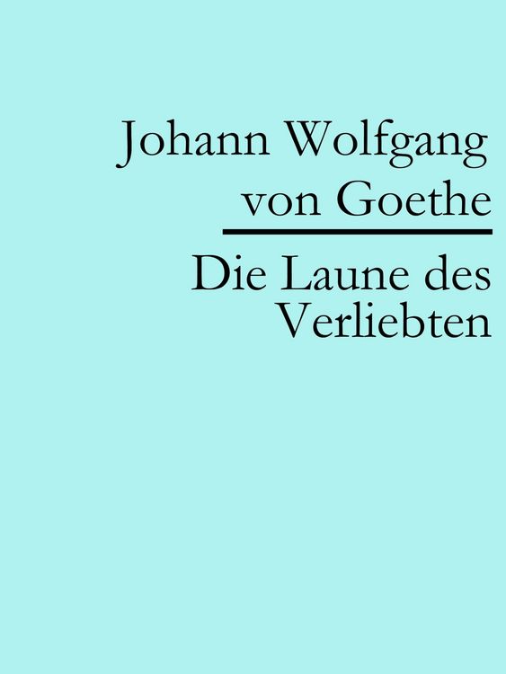 Produktbild: Die Laune des Verliebten