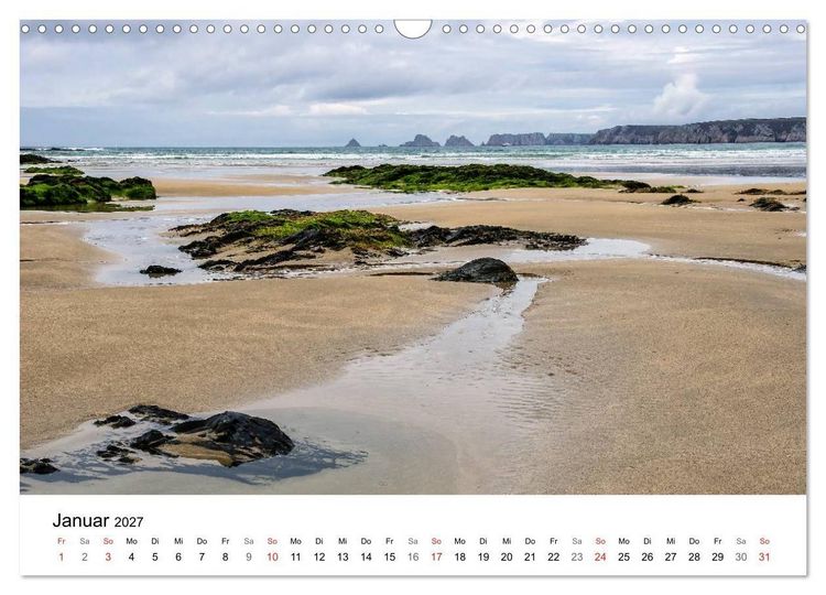 Produktbild: Bretagne &ndash; Die Halbinsel Crozon (Wandkalender 2027 DIN A3 quer), CALVENDO Monatskalender