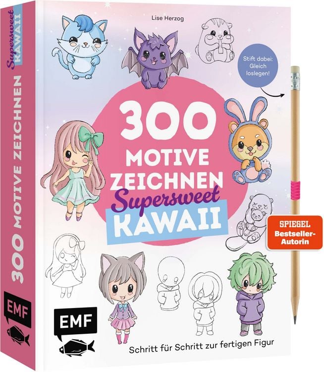 Produktbild: 300 Motive zeichnen &ndash;&nbsp;Supersweet Kawaii