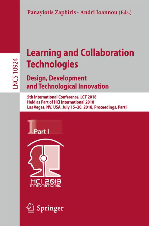 Produktbild: Learning and Collaboration Technologies. Design, Development and Technological Innovation