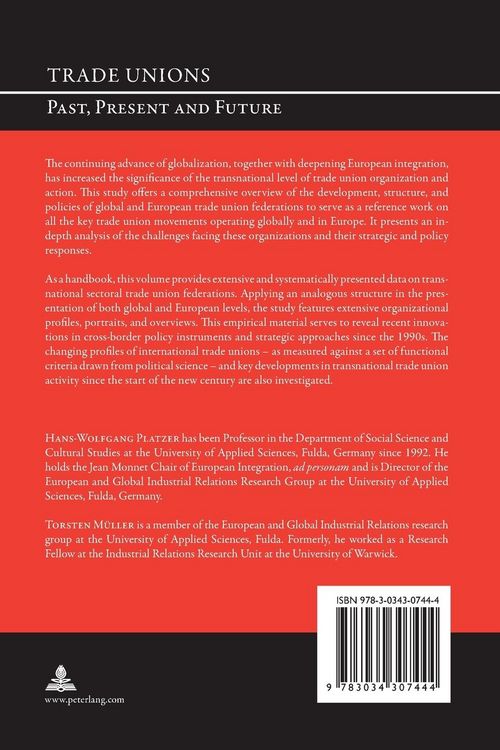 Produktbild: Global and European Trade Union Federations