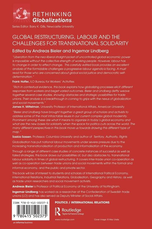 Produktbild: Global Restructuring, Labour and the Challenges for Transnational Solidarity