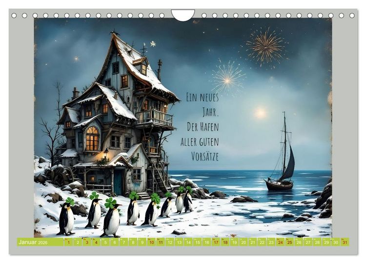 Produktbild: Meergeflunkert (Wandkalender 2026 DIN A4 quer), CALVENDO Monatskalender