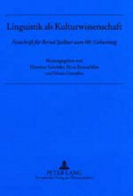Produktbild: Linguistik als Kulturwissenschaft