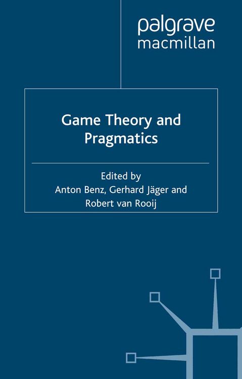 Produktbild: Game Theory and Pragmatics