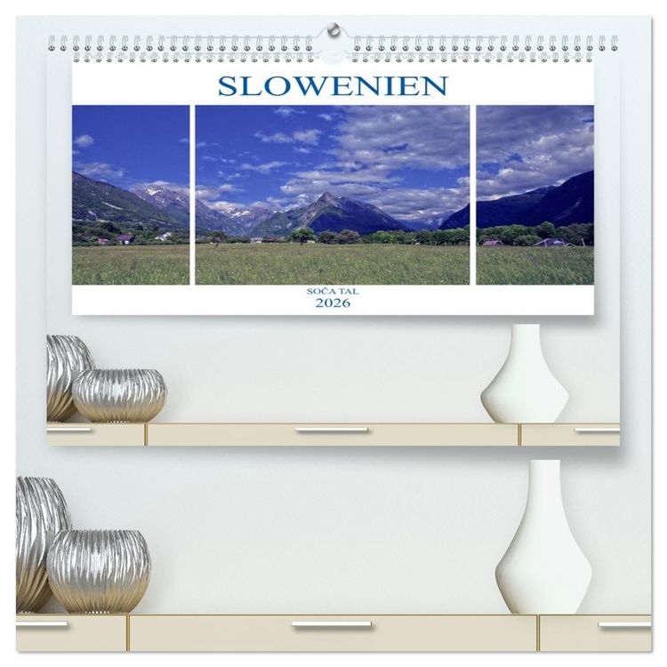 Produktbild: Slowenien - Soca Tal (hochwertiger Premium Wandkalender 2026 DIN A2 quer), Kunstdruck in Hochglanz