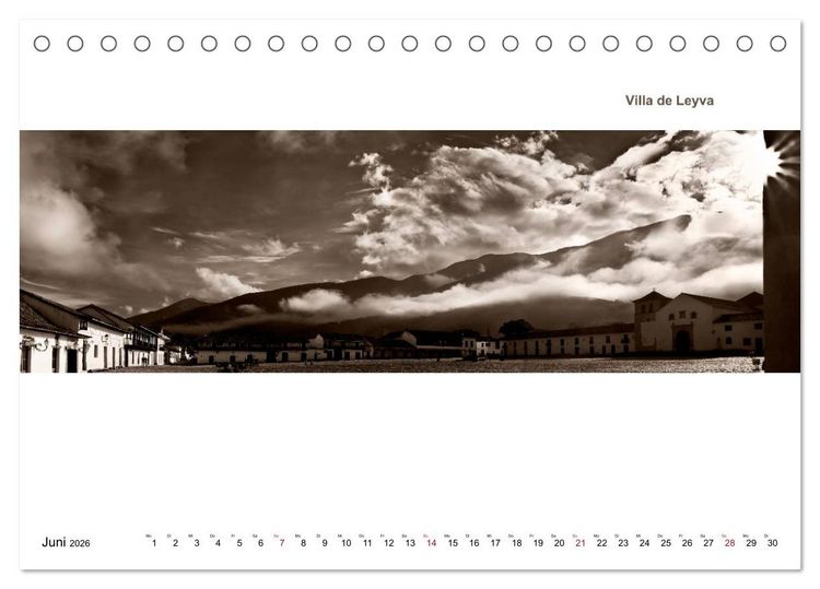 Produktbild: Kolumbien - Land der Farben und des Lichts (Tischkalender 2026 DIN A5 quer), CALVENDO Monatskalender