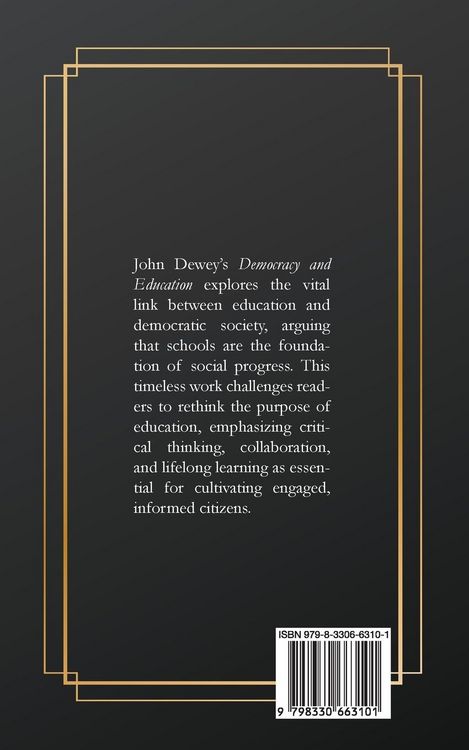Produktbild: Democracy and Education