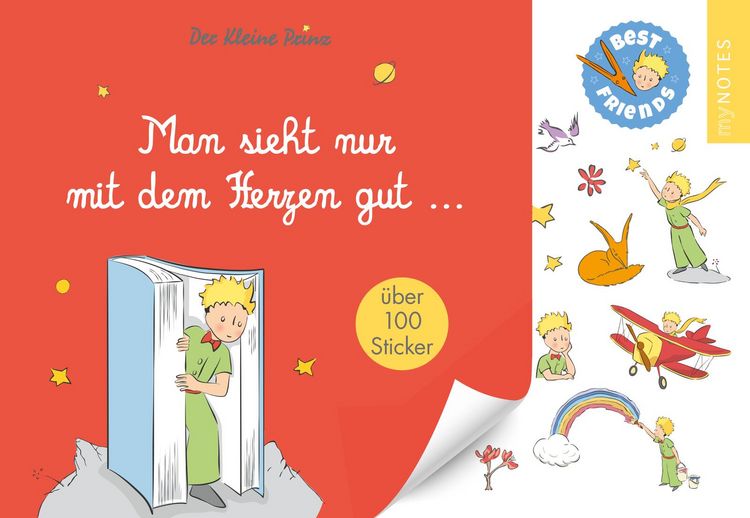 Produktbild: myNOTES Papeterie: Der Kleine Prinz Stickerheft