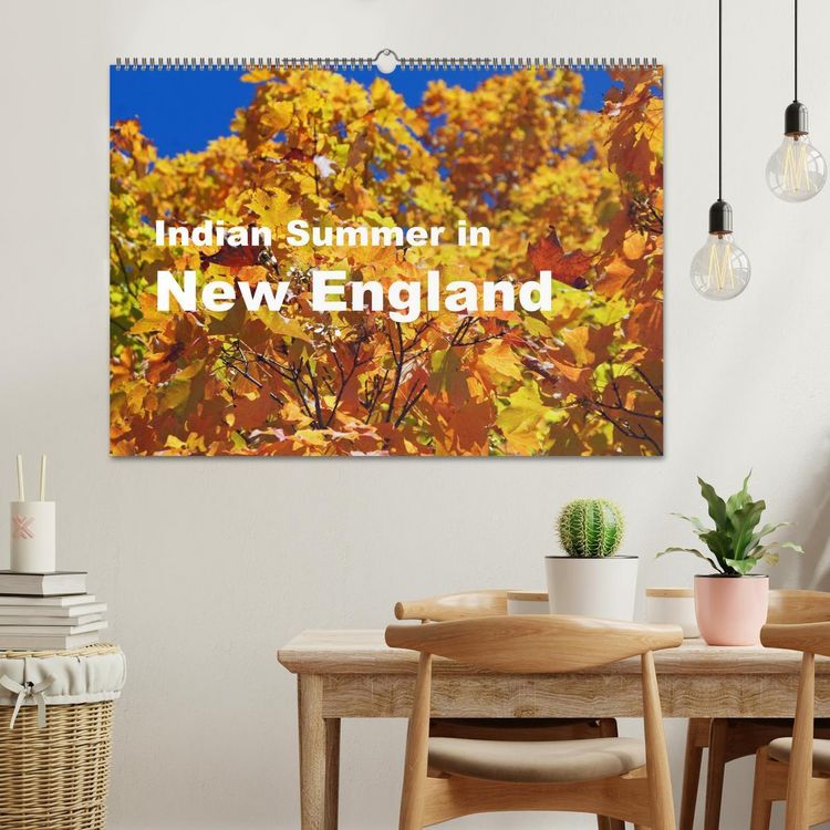Produktbild: Indian Summer in New England (Wandkalender 2026 DIN A2 quer), CALVENDO Monatskalender