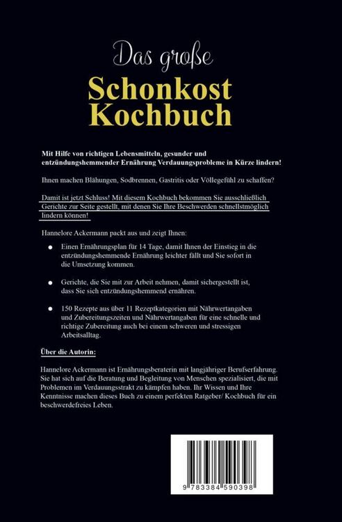 Produktbild: Das gro&szlig;e Schonkost Kochbuch! Gesunde Ern&auml;hrung f&uuml;r Magen und Darm!