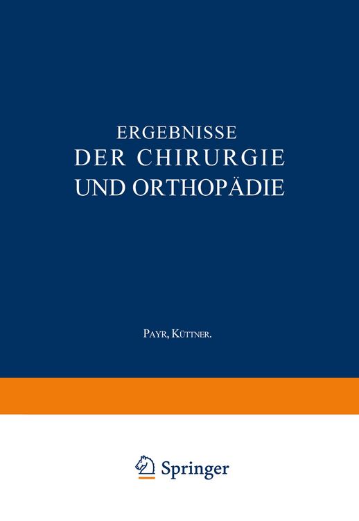 Produktbild: Ergebnisse der Chirurgie und Orthop&auml;die