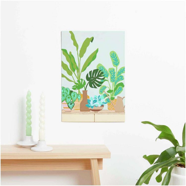 Produktbild: Malen nach Zahlen Set, Pflanzen, 26 x 37 cm