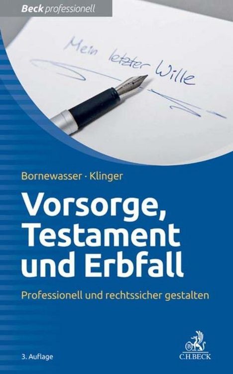 Produktbild: Vorsorge, Testament und Erbfall