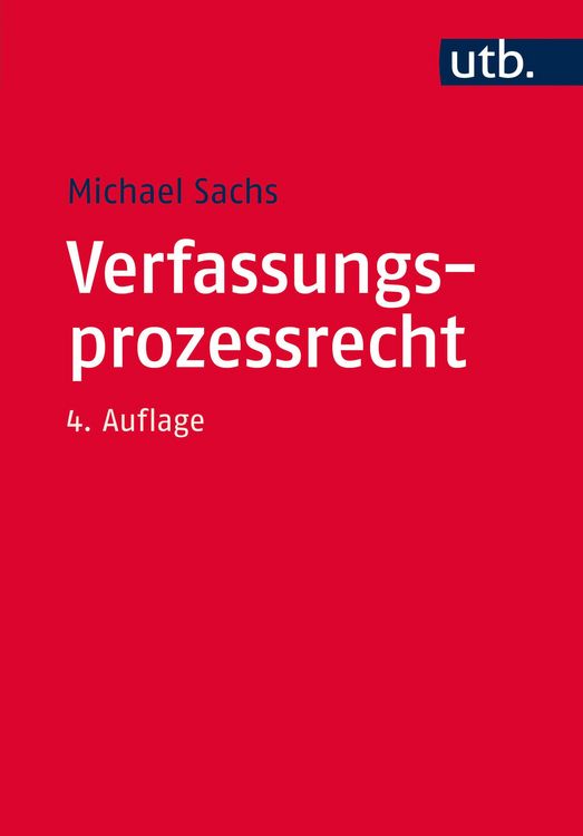 Produktbild: Verfassungsprozessrecht