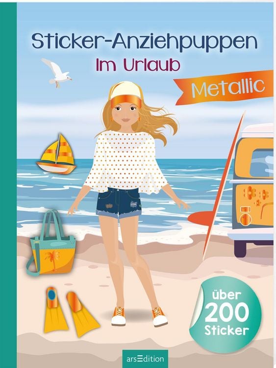 Produktbild: Sticker-Anziehpuppen Metallic &ndash; Im Urlaub