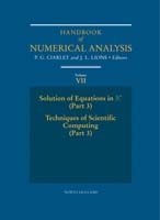 Produktbild: Handbook of Numerical Analysis: Solution of Equations in RN (Part 3), Techniques of Scientific Computing (Part 3)