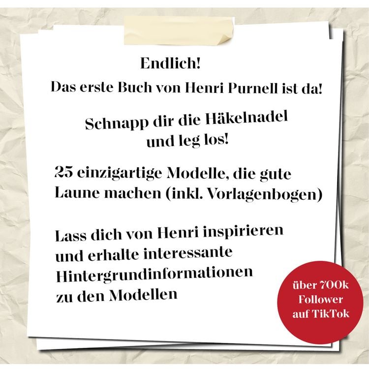 Produktbild: Henri Purnell. Das H&auml;kelbuch