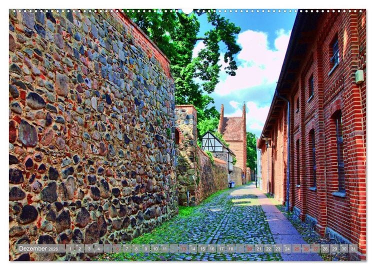 Produktbild: Neubrandenburg - Stadt der 4 T&uuml;rme (hochwertiger Premium Wandkalender 2026 DIN A2 quer), Kunstdruck in Hochglanz