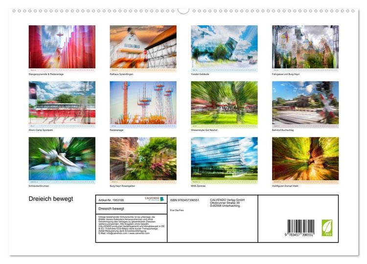 Produktbild: Dreieich bewegt (hochwertiger Premium Wandkalender 2026 DIN A2 quer), Kunstdruck in Hochglanz