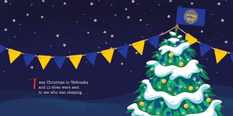 Produktbild: 12 Little Elves Visit Nebraska