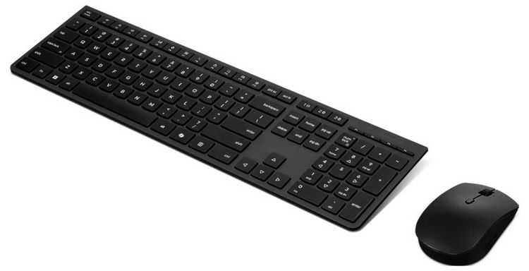 Produktbild: Lenovo Kabellos Tastatur, Maus-Set Deutsch, QWERTZ Schwarz
