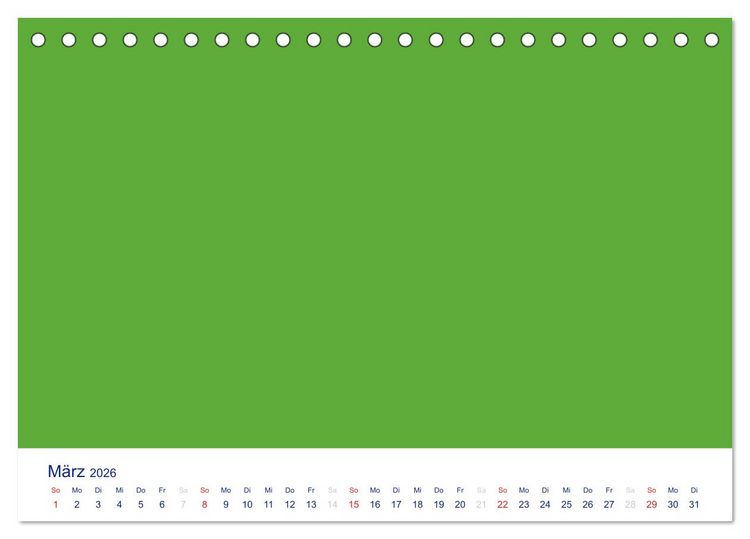 Produktbild: Farbiger Bastelkalender (Tischkalender 2026 DIN A5 quer), CALVENDO Monatskalender