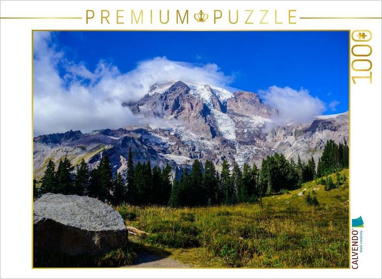 Produktbild: CALVENDO Puzzle Mt Rainier | 1000 Teile Lege-Gr&ouml;&szlig;e 64x48cm Foto-Puzzle f&uuml;r gl&uuml;ckliche Stunden