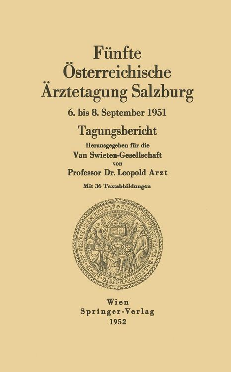 Produktbild: F&uuml;nfte &Ouml;sterreichische &Auml;rztetagung Salzburg