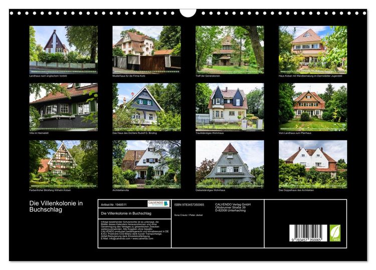 Produktbild: Die Villenkolonie in Buchschlag (Wandkalender 2026 DIN A3 quer), CALVENDO Monatskalender