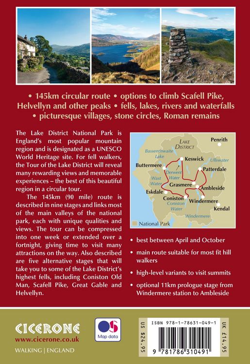 Produktbild: Walking the Tour of the Lake District